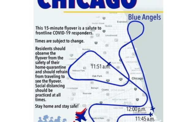 Blue Angels Flyover in Chicago TODAY!