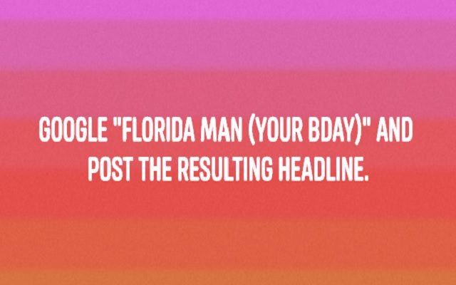 What would your “Sunshine State Update” headline be???