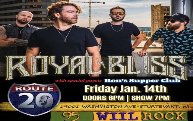 TONIGHT!  Royal Bliss at Route 20!