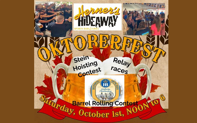 <h1 class="tribe-events-single-event-title">Herner’s Hideaway Octoberfest Celebration</h1>