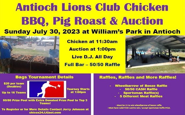 <h1 class="tribe-events-single-event-title">95 WIIL ROCK the Annual Antioch Lions Club BBQ</h1>