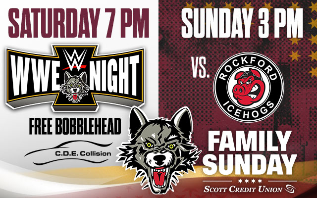 <h1 class="tribe-events-single-event-title">The Chicago Wolves vs Iowa Wild and WWE night!</h1>