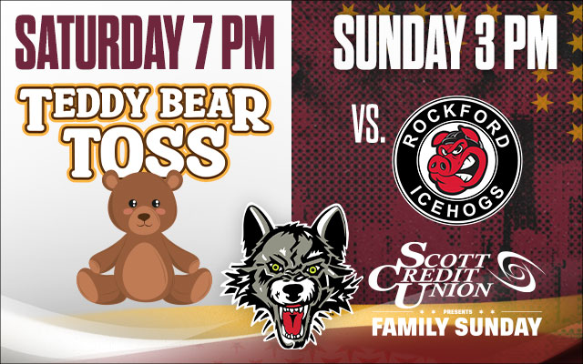 <h1 class="tribe-events-single-event-title">Chicago Wolves vs Texas Stars Teddy Bear Toss Game</h1>