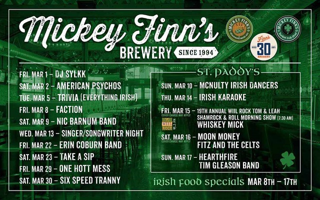 19th Annual St. Patrick's Day LIVE broadcast from Mickey Finn's