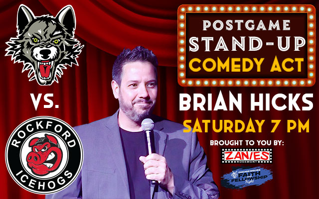 <h1 class="tribe-events-single-event-title">Chicago Wolves Comedy Night this Saturday versus the Rockford IceHogs!</h1>